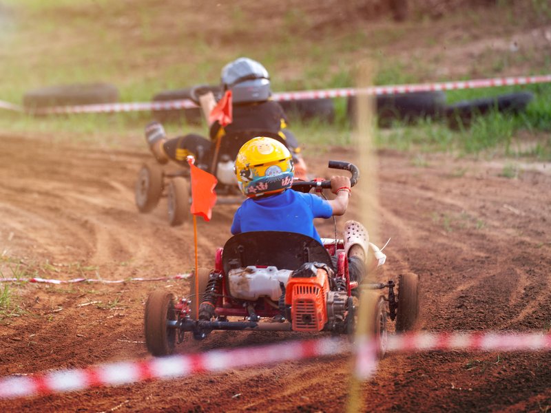ឡានប្រណាំង Kart Cross Off-Road ផ្លូវដីខ្សាច់ កោះខ្សាច់មាស